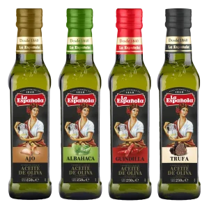 Pack de Aceites Aromatizados La Española botellas cristal 250ml